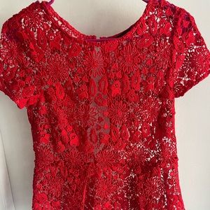 Zara blouse. See through/lace peplum style. Great condition